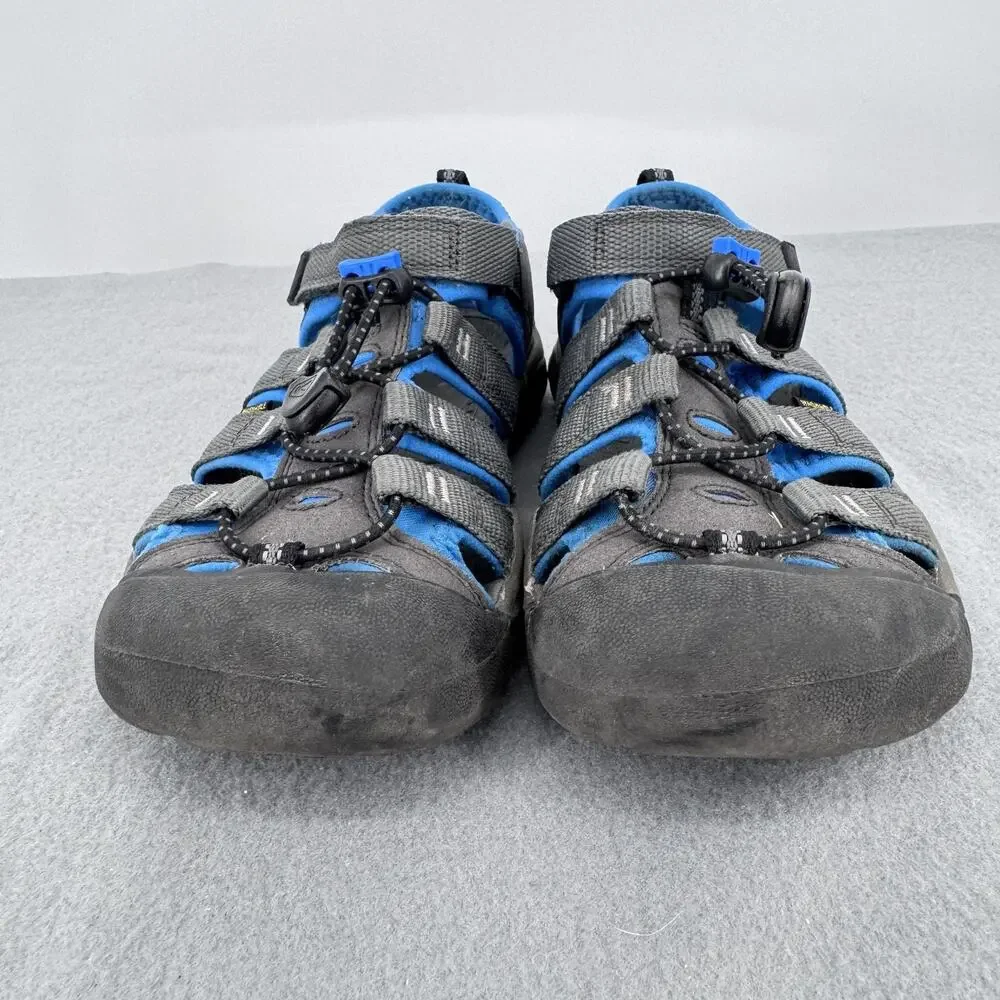 KEEN Newport‎ H2 Kids Sport Sandals Gray Blue Closed Toe Youth US 4 EU 36